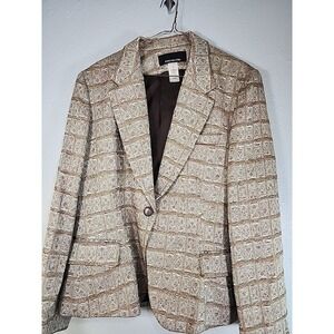 NEW Jones New York Women's SIZE‎ 16 -CAREER Lined- Jacket Blazer MULTI PATTERN
